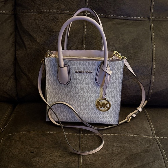 Michael Kors Purple and Gray Satchel - Picture 1 of 3